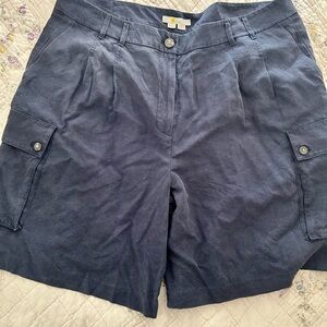 Boden Navy linen shorts